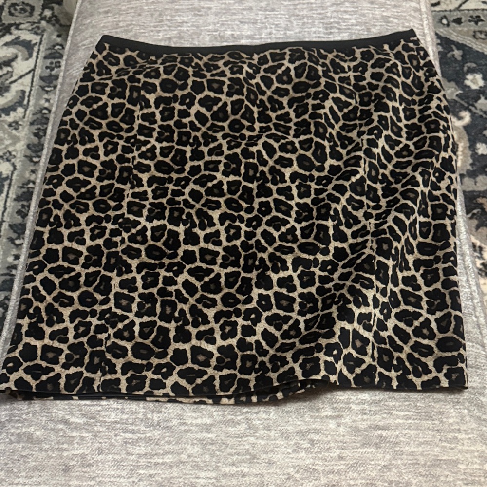 Liz Claiborne Leopard Print Mini Skirt